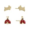 Radley RYJ1502S Pale Gold Tone Ladybird And Dog Earring Set - J81961