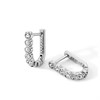 Radley RYJ1505S Silver Tone Stone Set Hoop Earrings - J81967