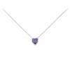 Radley RYJ2201 Silver Purple Cubic Zirconia Heart Necklace - J8198
