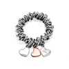 Fiorelli B1473 Crystal Set Heart Charms Expanding Bracelet - J8296
