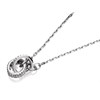 Oliver Weber Swarovski Crystal Two Circles Pendant And Chain - J8505
