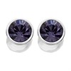 Oliver Weber Tanzanite Crystal Stud Earrings - J8540