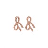 Olivia Burton OBJVBE36Bow Rose Gold Plated Sterling Silver Stud Earrings - J9796