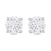 9ct Gold Lab Grown Certificated Diamond Solitaire Earrings, 1ct/pair - L03010