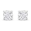 9ct Lab Grown Certificated Diamond Solitaire Earrings, 2ct/pair - L03020