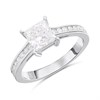 9ct White Gold Lab Grown Diamond Princess Singlestone Ring, 1.18cts - L40025