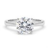 9ct White Gold Round Brilliant Cut Solitaire Lab Grown Diamond Ring, 2cts - L40201