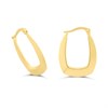 AUREUS Sterling Silver & 9ct Bonded Gold Handbag Style Hoop Earrings - 18mm - M3203