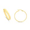 AUREUS Sterling Silver & 9ct Bonded Gold Hoop Earrings - M3215