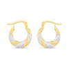 AUREUS Sterling Silver & 9ct Bonded Gold Creole Earring - M3252