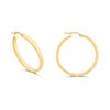 AUREUS Sterling Silver & 9ct Bonded Gold  25mm Hoop Earrings - M3342