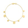 AUREUS Silver And 9ct Bonded Gold  Disc Bracelet - M3601