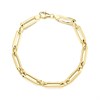 AUREUS Sterling Silver & 9ct Bonded Gold Paperclip Bracelet - 7.5in - M3652