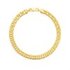 AUREUS Silver And 9ct Bonded Gold  Double Curb Bracelet - M3701