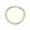 AUREUS Sterling Silver & 9ct Bonded Gold Curb Bracelet - 7.5in - M3704