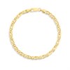 AUREUS Silver & 9ct Bonded Gold Bird Eye Bracelet - M3750