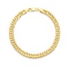 AUREUS Silver And 9ct Bonded Gold Double Curb Bracelet - M3780