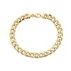 AUREUS Sterling Silver & 9ct Bonded Gold Curb Bracelet - 8.5in - M3782