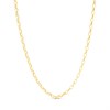 AUREUS Silver And 9ct Bonded Gold 18in Oval Belcher Chain - M3803