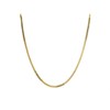 AUREUS Sterling Silver & 9ct Bonded Gold Franco Necklace - 18in - M3806