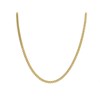 AUREUS Sterling Silver & 9ct Bonded Gold Curb Chain - 18in - M3808