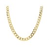 AUREUS Sterling Silver & 9ct Bonded Gold Curb Chain - 22in - M3880