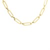 AUREUS Sterling Silver & 9ct Bonded Gold  Paperclip Necklace - M3953