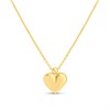 AUREUS Silver And 9ct Bonded Gold Heart Necklace - M4001