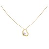 AUREUS Sterling Silver & 9ct Bonded Gold Crystal Heart Necklace - M4030