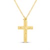 AUREUS Silver And 9ct Bonded Gold Crucifix And Chain - M4090