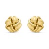 18ct Gold Vermeil Knot Stud 8mm Earrings - M5101