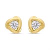 18ct Gold Vermeil CZ Twist Stud Earrings - M5209