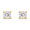 18ct Gold Vermeil CZ 4mm Stud Earrings - M5210
