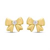 18ct Gold Vermeil CZ Bow Stud Earrings - M5214