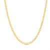18ct Gold Vermeil Flat Curb Chain - 18in - M5805