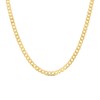 18ct Gold Vermeil Flat Curb Chain - 20in - M5807