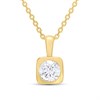 18ct Gold Vermeil CZ Rubover Necklace - M6003