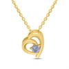 18ct Gold Vermeil Tanzanite Heart Necklace - M6051
