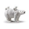 Lladro 01009290 Mummy Polar Bear And Babies - P4481
