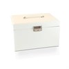 Mele & Co White Bonded Leather Jewellery Box - P55138