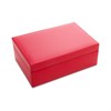 Bonded Leather Red Jewellery Box - P55183