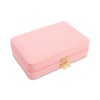 Pink Small Jewellery Box With Earring Pad Insert - P55192