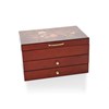 Mele & Co Walnut Rose Wooden Jewellery Box - P5530