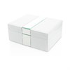 Hestia White And Silver Glass Jewellery Box - P56169