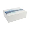 White And Blue Glass Jewellery Box - P56184