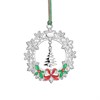 Snowflake Wreath With Hanging Tree - P59209