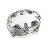 Sophia Silver Plated Rose Trinket Box - P6044