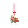 Tipperary Crystal 161511 Santa On Tractor Hanging Decoration - P6324