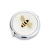 Sophia Silver Plated Bee Compact Mirror - P65204