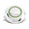 Green Crystal Set Round Compact Mirror - P66128